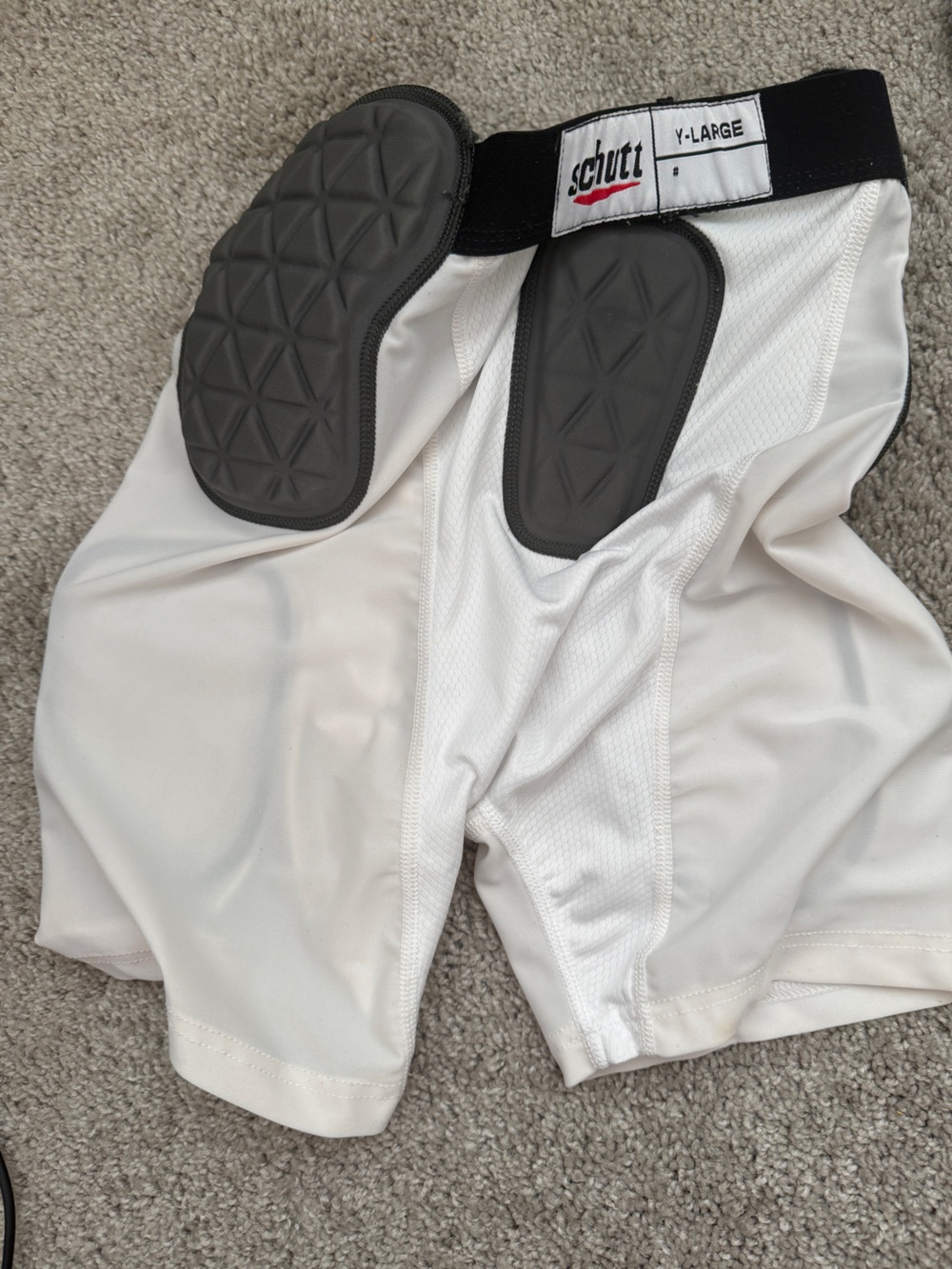 Boys football Girdle- White